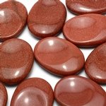 Red Goldstone Thumb Stone ~40mm