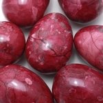 Red Howlite Crystal Egg ~48mm
