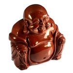 Red Jasper Sitting Buddha Statue