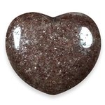 Red Mica Crystal Heart ~45mm