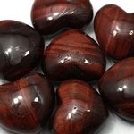 Red Tiger Eye Crystal Heart ~45mm