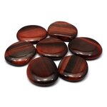 Red Tiger Eye Flat Tumble Stone ~39-41mm
