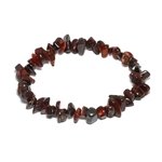 Red Tiger Eye Gemstone Chip Bracelet