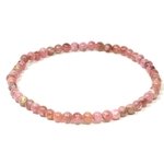 Rhodochrosite 3mm Mini Bead Bracelet