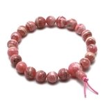 Rhodochrosite Power Bead Bracelet ~AA Grade