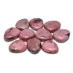 Rhodonite Drilled Tumble Stone