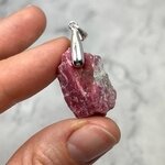 Rhodonite Healing Crystal 925 Silver Pendant ~26mm