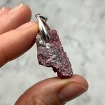 Rhodonite Healing Crystal 925 Silver Pendant ~30mm