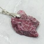 Rhodonite Healing Crystal 925 Silver Pendant ~40mm