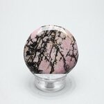 Rhodonite Polished Flat Tumblestone ~44mm