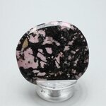 Rhodonite Polished Flat Tumblestone ~46mm