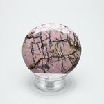 Rhodonite Polished Flat Tumblestone ~48mm