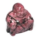 Rhodonite Sitting Buddha Statue