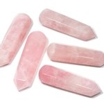 Rose Quartz Crystal Massage Wand ~70mm