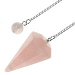 Rose Quartz Crystal Pendulum