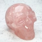 Rose Quartz Crystal Skull ~8.6 x 6.6cm