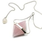 Rose Quartz Double Ended Pendulum