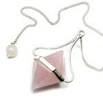 Rose Quartz Double Ended Pendulum