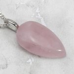 Rose Quartz Gemstone Pendant  ~30mm