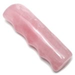 Rose Quartz Pro Grip Crystal Massage Wand ~100 x 30mm