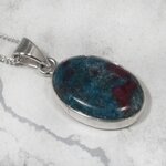 Ruby Kyanite 925 Silver Pendant ~22mm