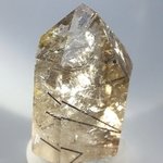 Rutilated Smoky Quartz Polished Point ~5.5 x 3.75cm