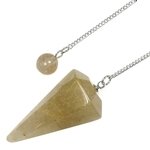 Rutilated Quartz Crystal Pendulum