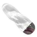 Selenite & Rainbow Fluorite Spiral Massage Wand ~9cm