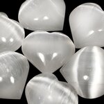 Selenite Crystal Heart ~45mm