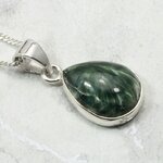 Seraphinite 925 Silver Pendant ~17mm