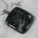 Seraphinite Gemstone Pendant ~29mm