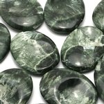 Seraphinite Thumb Stone ~40mm