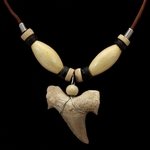 Shark Tooth Necklace (Brown Cord)