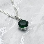 Siberian Emerald Round Pendant ~11mm