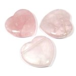 Side Drilled Rose Quartz Hearts - 30mm