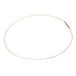 Single Strand Cable Choker with Twist Clasp - 17.5 Inch