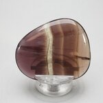 Smoky Fluorite Flat Tumblestone ~48mm