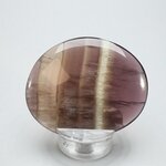 Smoky Fluorite Flat Tumblestone ~55mm