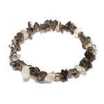 Smoky Quartz Gemstone Chip Bracelet