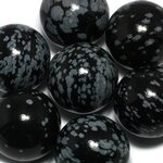 Snowflake Obsidian Crystal Sphere ~25mm