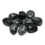 Snowflake Obsidian Drilled Tumble Stone