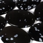 Snowflake Obsidian Palm Stone ~70x50mm