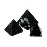 Snowflake Obsidian Pyramid