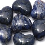 Sodalite Crystal Heart ~45mm