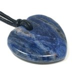 Sodalite Heart Necklace 'Meditation'