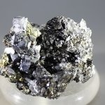 Sphalerite with Pyrite and Quartz Healing Crystal ~35mm