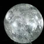 STUNNING Lemurian Quartz Crystal Sphere ~81mm