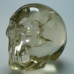 GORGEOUS Smoky Citrine Crystal Skull ~78x66mm