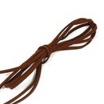 Suede Cord Necklace - Brown