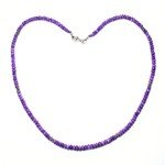 Sugilite Roundel Bead Necklace (AA Grade) ~19"